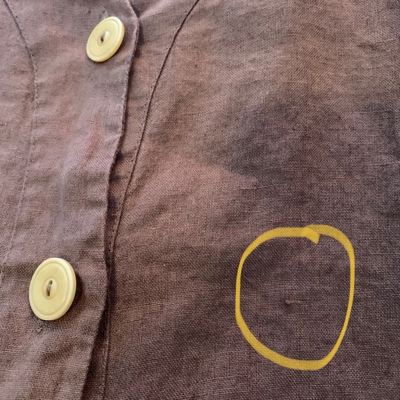 Flax Medium  Long Sleeve Three Button Jacket - Picture 7 of 7